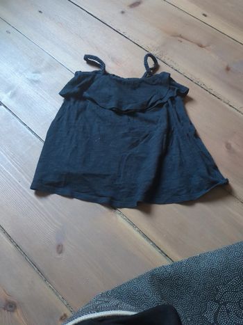 Débardeur tresses volants bleu marine Kiabi 6 mois