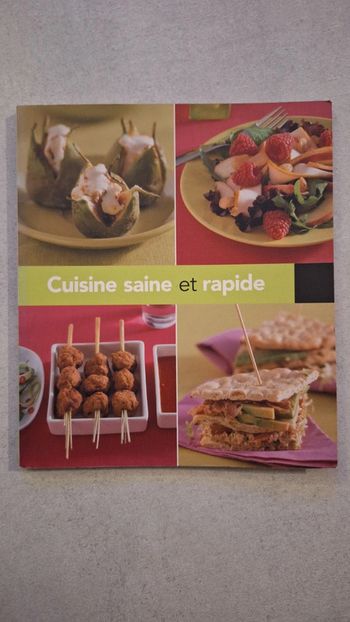 Livre cuisine saine et rapide