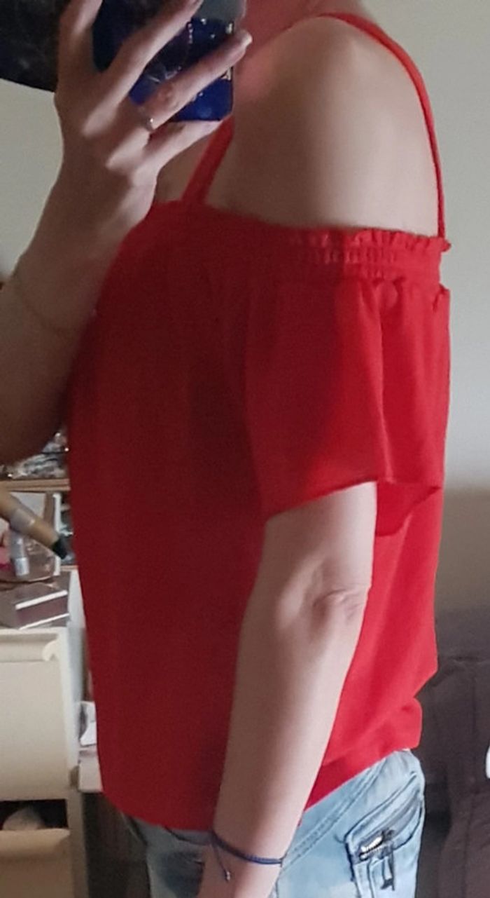 Tricot rouge taille 38 - photo numéro 3