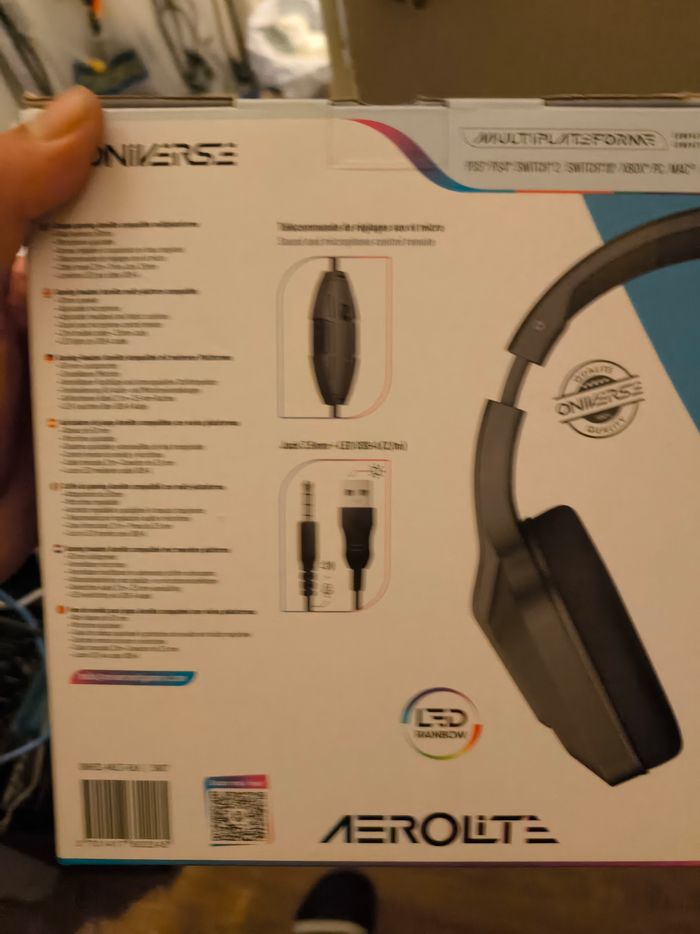 Casque gaming Neuf oniverse Playstation Xbox Nintendo switch PS4 ps5 AB
Nintendo switch 1  2 Oled Xbox one series X - photo numéro 2