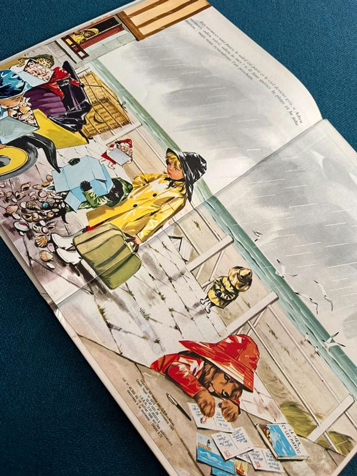 1980 Livre ancien Caroline à la Mer Océan album Pierre Probst grands Hachette - photo numéro 4