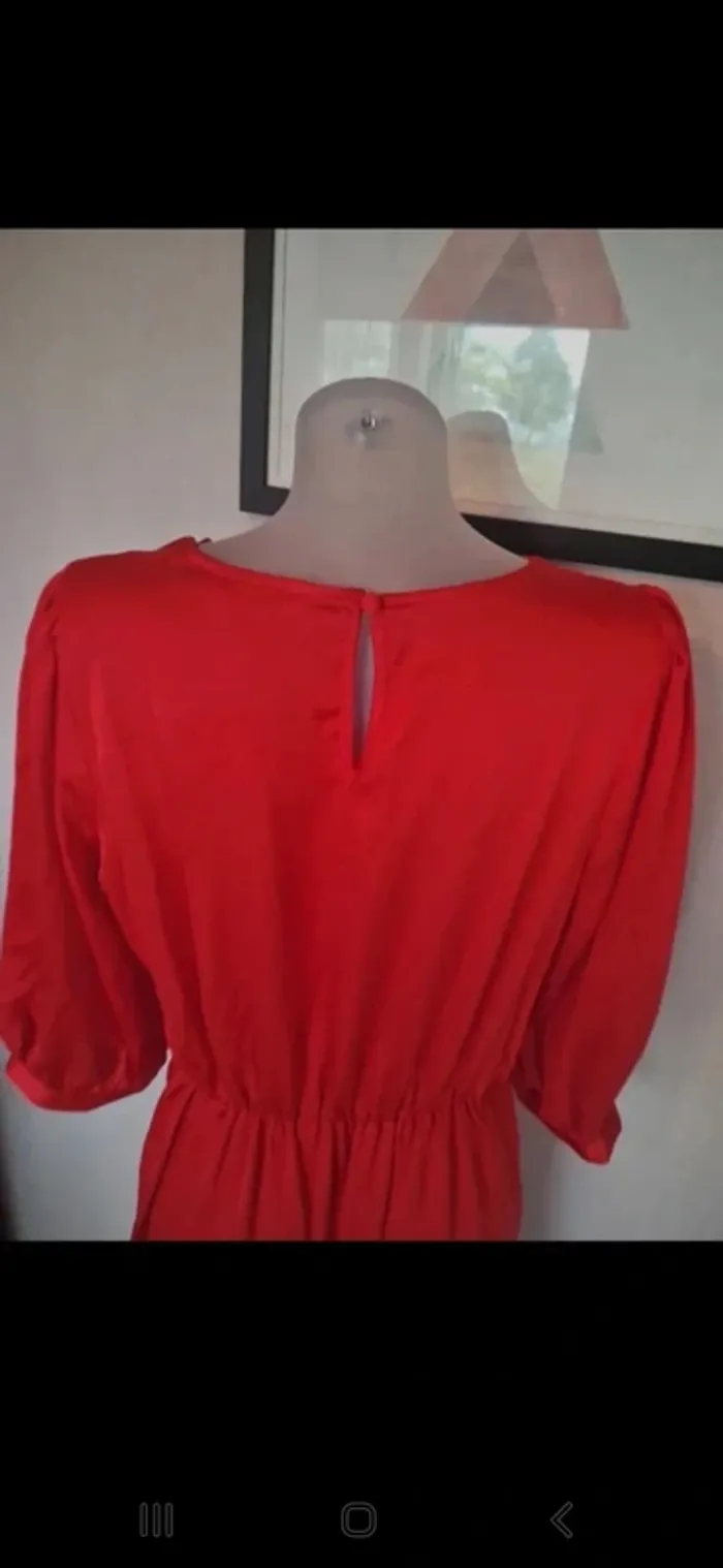 Robe été nafnaf rouge neuve avec étiquette taille 40 - photo numéro 6