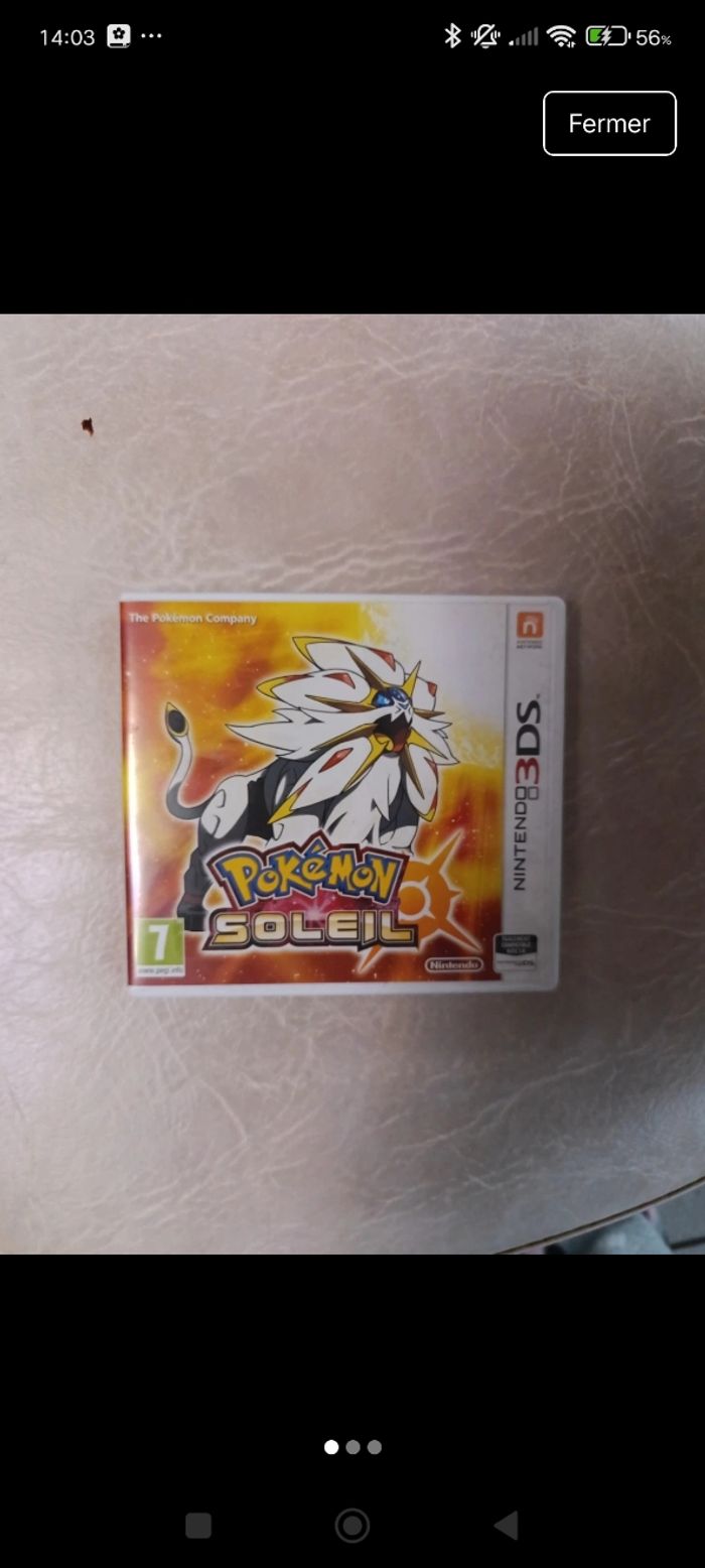 Pokémon soleil 3ds
