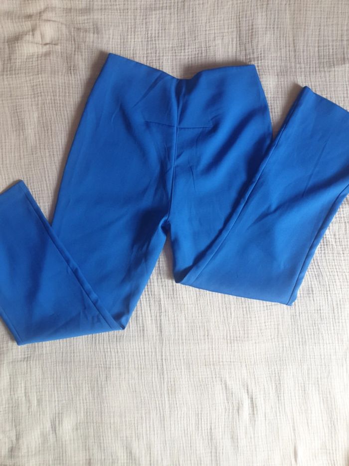 Pantalon bleu tissu léger - photo numéro 6