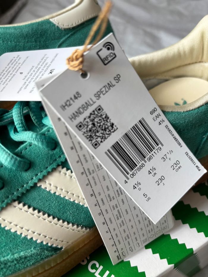 Baskets Basses Femme adidas Handball Spezial Sporty & Rich Green - Taille 37 1/3 - photo numéro 7