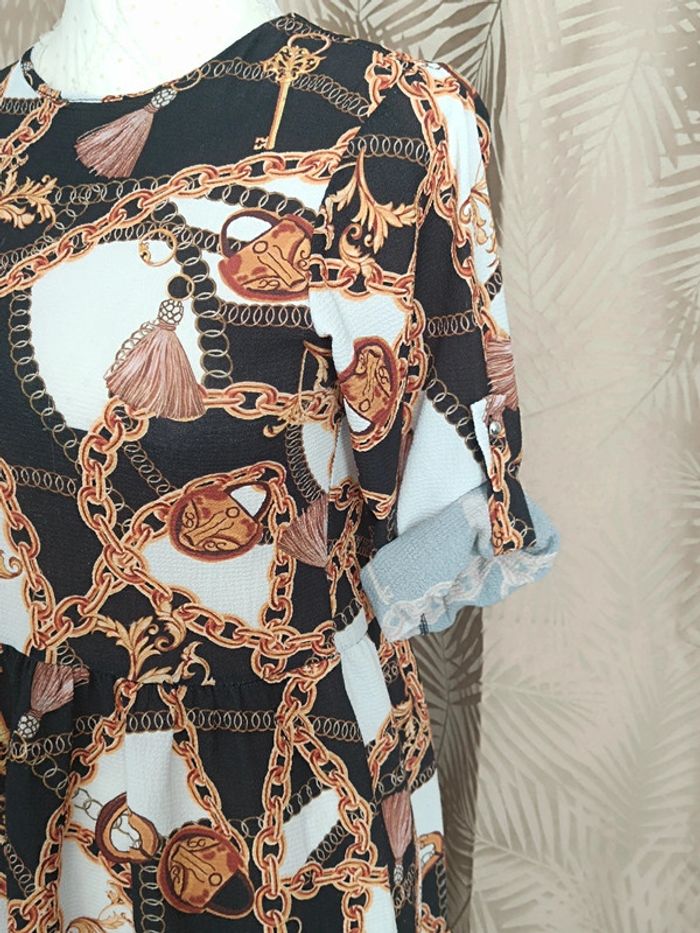 Robe inspi Versace-Taille 14ans🤎⭐ - photo numéro 3