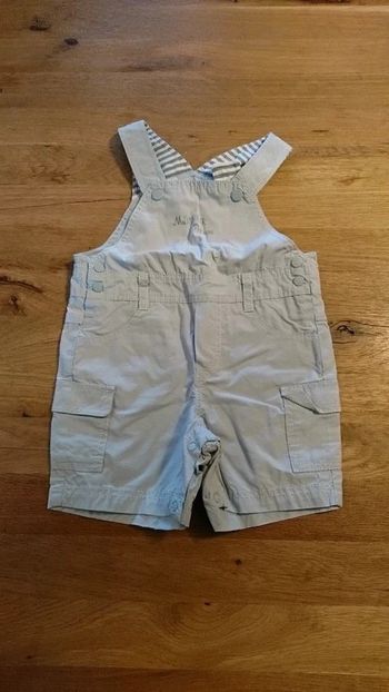 Salopette short 6 mois