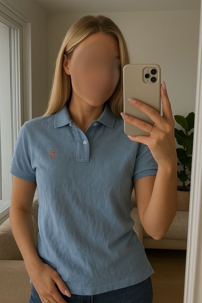 Polo Ralph Lauren Bleu Clair Taille L Femme - photo numéro 8