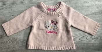 Pull rose 6 mois Hello Kitty