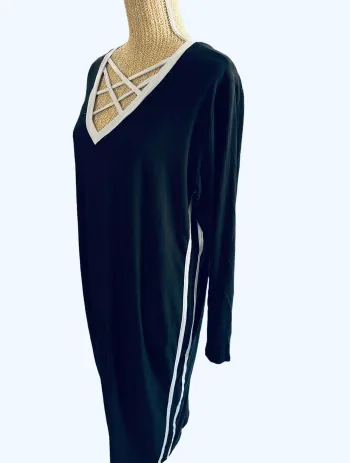 Robe Eye Candy Décolleté Noir/Blanc Taille XXL Neuf et Authentique 