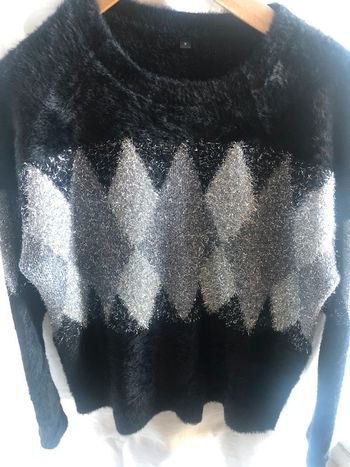 #pull #peluche #argent #taille3