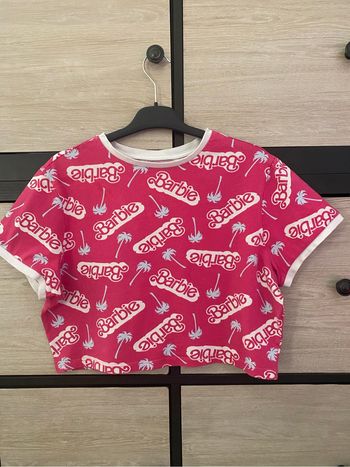 Top court Primark Imprimé Barbie Taille L