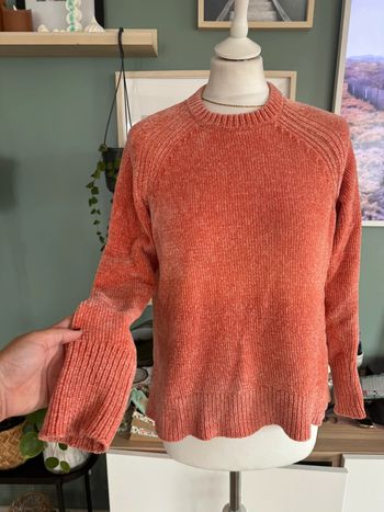Pull en maille chenille corail taille XS Monoprix