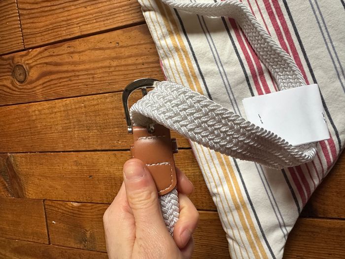 Sac banane upcyclé tissu vintage #RAY54 - photo numéro 4