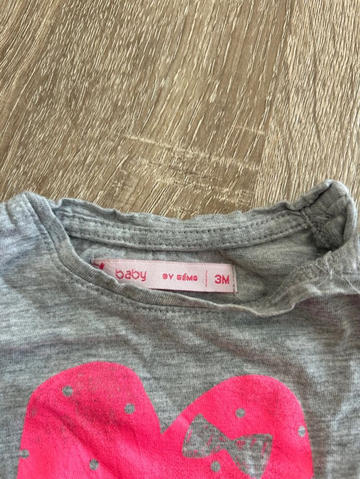 Lot tee shirt manches longues 3 mois - photo numéro 2