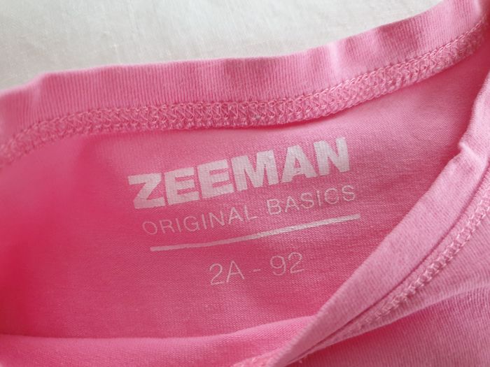 T-shirt MC uni rose bonbon - 2A - Zeeman - photo numéro 2