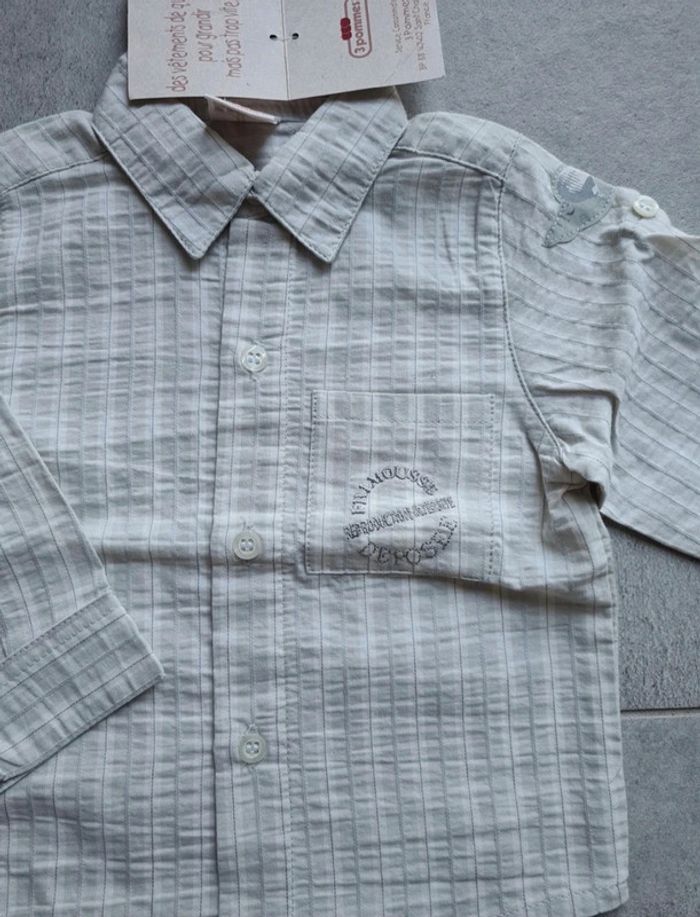 Ensemble 6 mois 3 pommes et bout'chou neuf avec etiquette - photo numéro 3