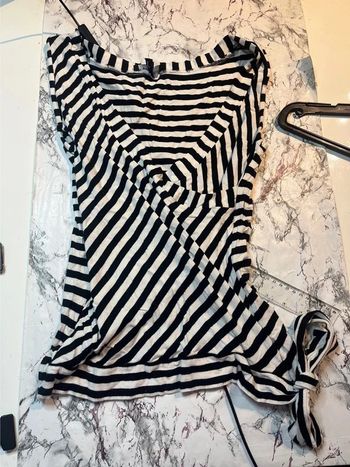 Débardeur rayé noir et blanc jennyfer