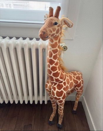 Peluche articulée girafe et zèbre 