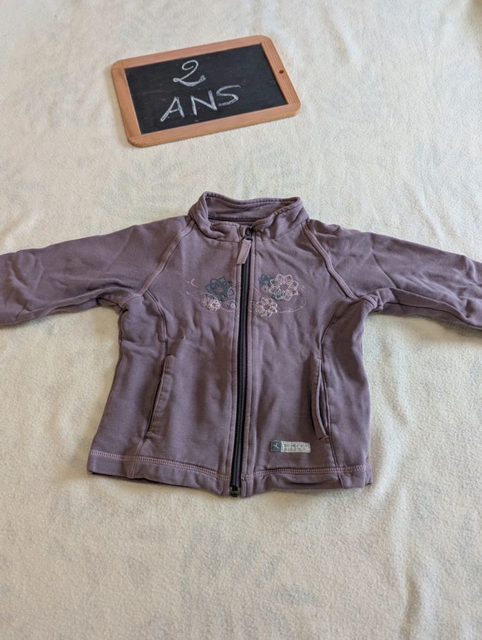 veste zippée domyos 2 ans