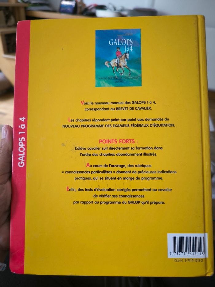 Manuel des examens d'équitation galops 1 à 4 - photo numéro 2