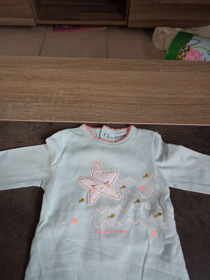 Pyjama léger bleu Turquoise - photo numéro 2