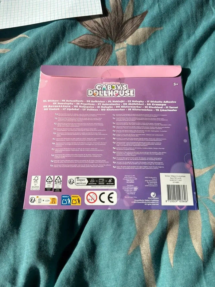 Lot de 200 gommettes / stickers gabby neuf - photo numéro 2