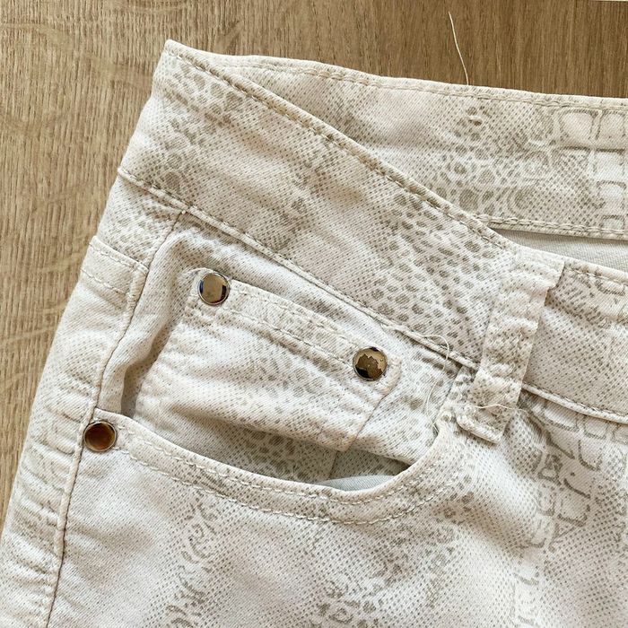 BS Fashion Vintage Slim Jeans Crocodile Pattern Blanc Femme Exclusive Collection (Taille 42) - photo numéro 6
