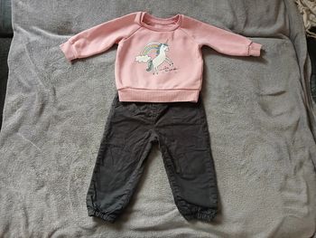 Ensemble pantalon/pull 18 mois fille