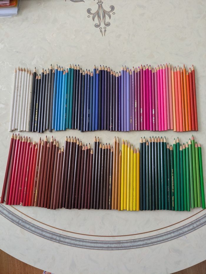 Lot de 126 crayons de couleur. - photo numéro 4