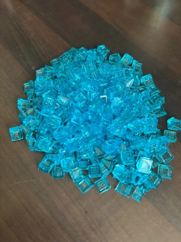 50 Slope Lego 30 1 x 1 x 2/3 ref 54200 Trans-light Blue