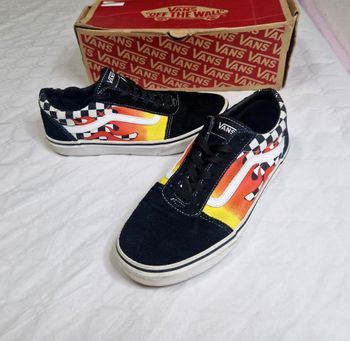 Basket Vans Ward flame  , mixte  homme  / femme  , taille 38  , y2k