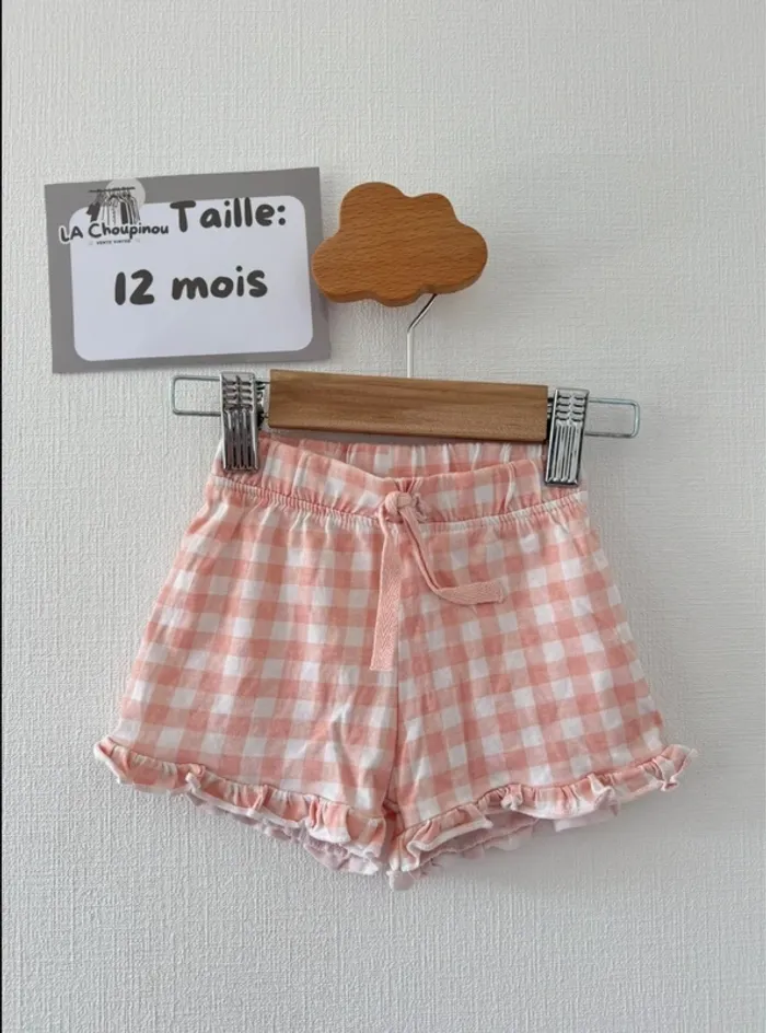 Short rose - taille 12 mois 🌸