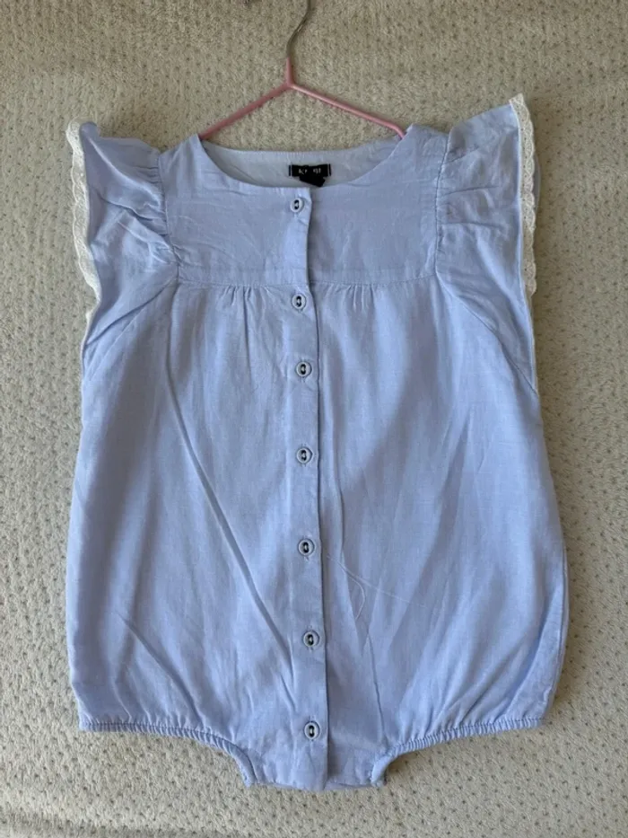 Barboteuse bleu Kiabi