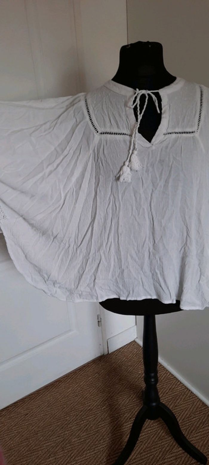 Blouse d'été blanche type plage - photo numéro 5