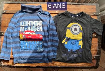 Lot 2 t-shirts 6 ans