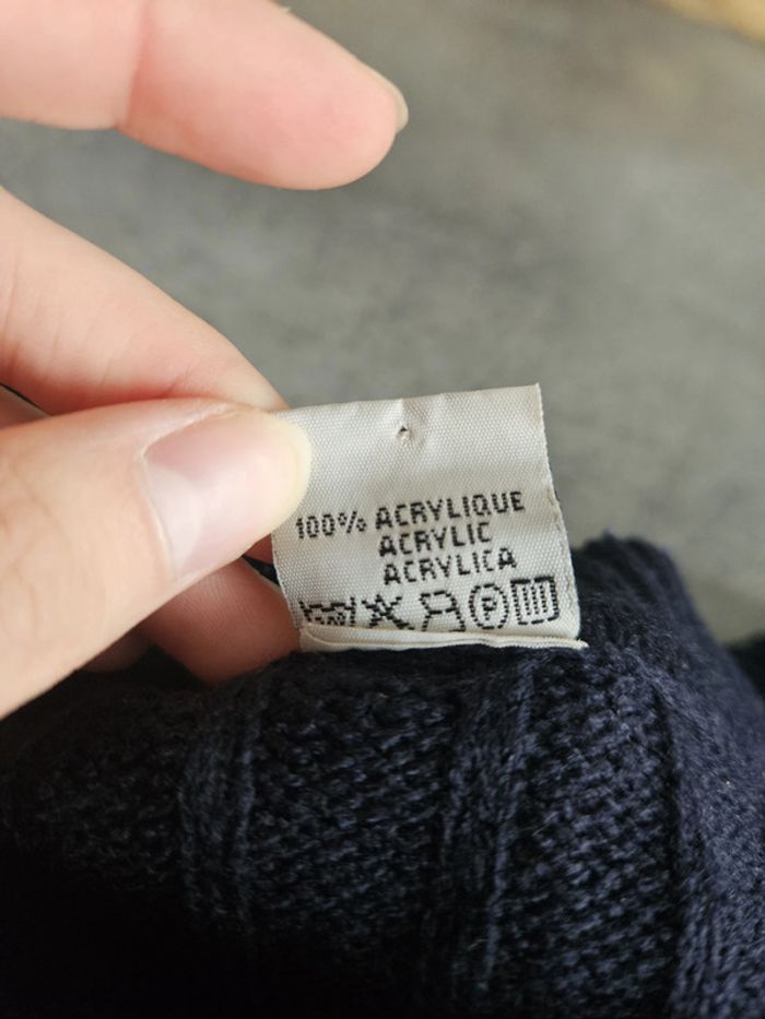 Pull décontracté en mailles à rayures homme - Taille L 46 / 48 - Bartteck - Marine - photo numéro 5