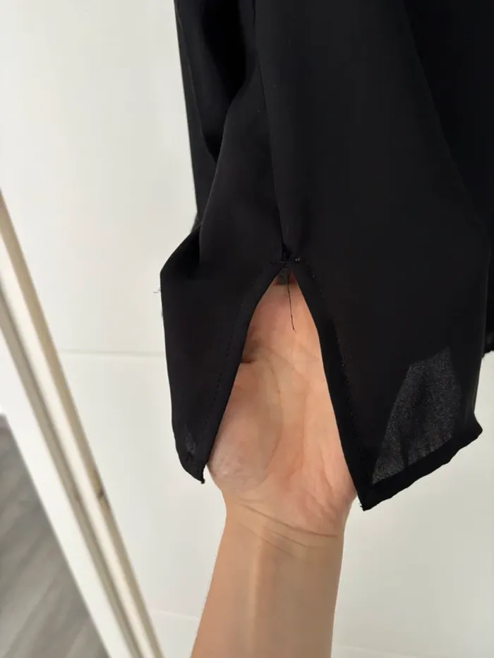 Chemise oversized noire transparente - photo numéro 3