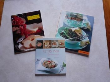 Lot de 3 livres de cuisine