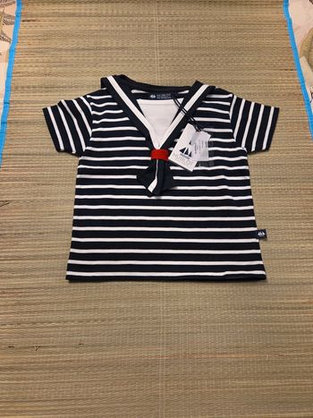 Tee shirt marin hublot 23 mois