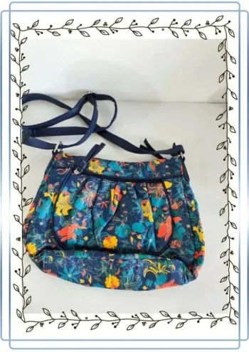 Sac à bandoulière multicolore, très bon état, 30x20cm