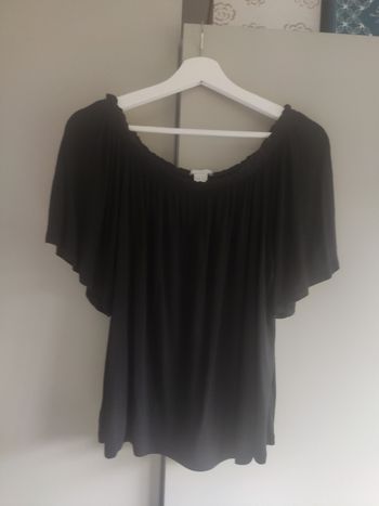 H&M Tunique top froncé élastiqué M