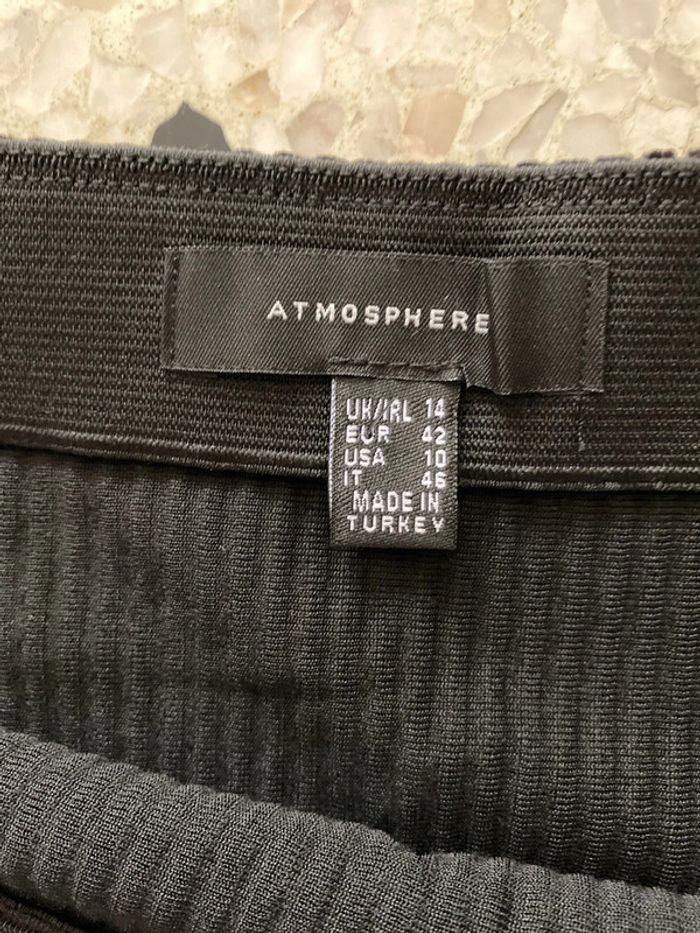 Jupe mi longue velours noir Atmosphère taille 42 - photo numéro 3