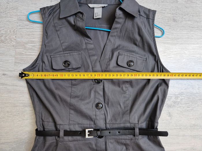 Robe chemise grise H&M neuve 34 - photo numéro 6