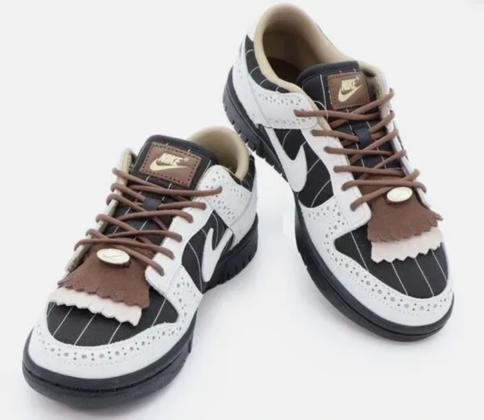 Nike Dunk Low Summit blanc cacao Wow Brogue bande épinglée noire - photo numéro 3