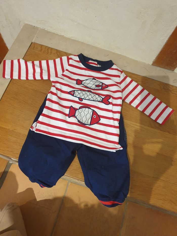 Lot de vêtements marin 6 mois - photo numéro 3