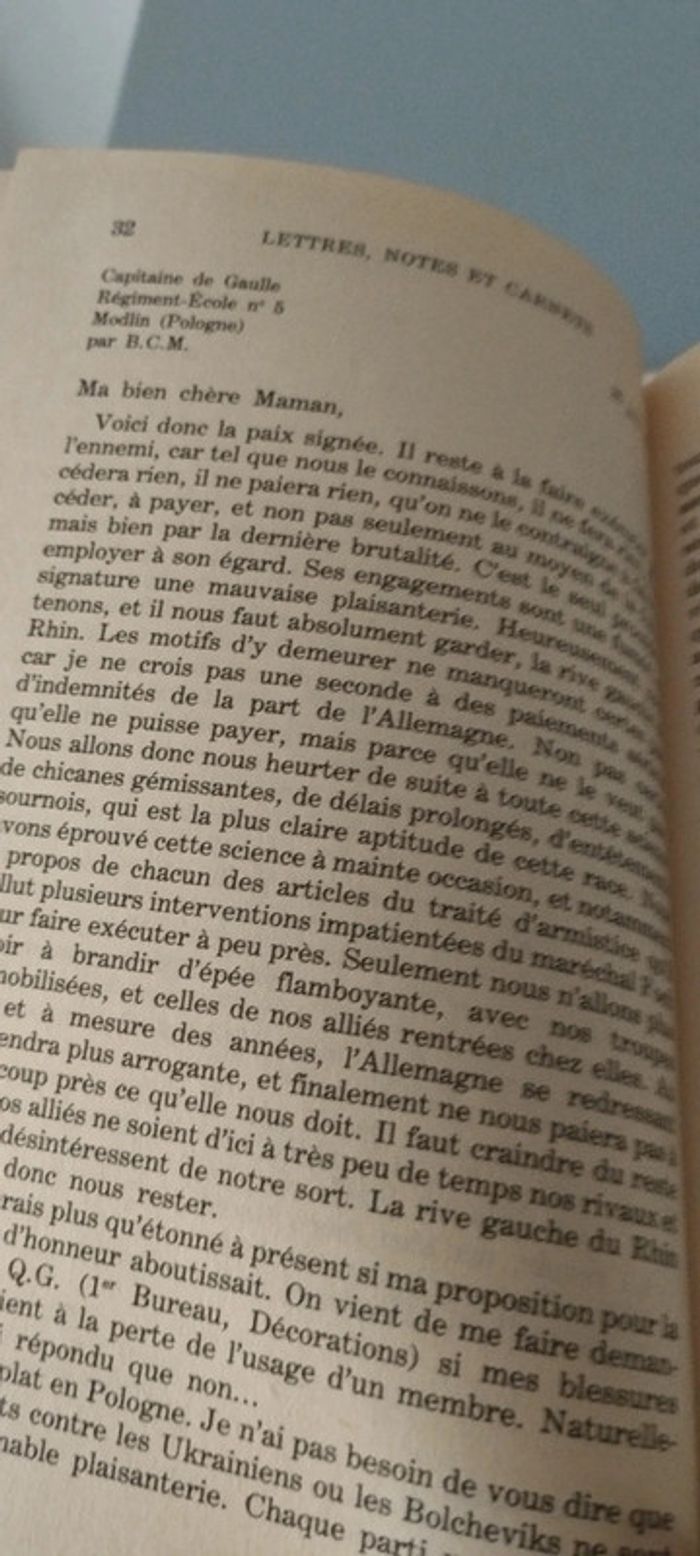 Lettres Notes et Carnets .Charles de Gaulle - photo numéro 11