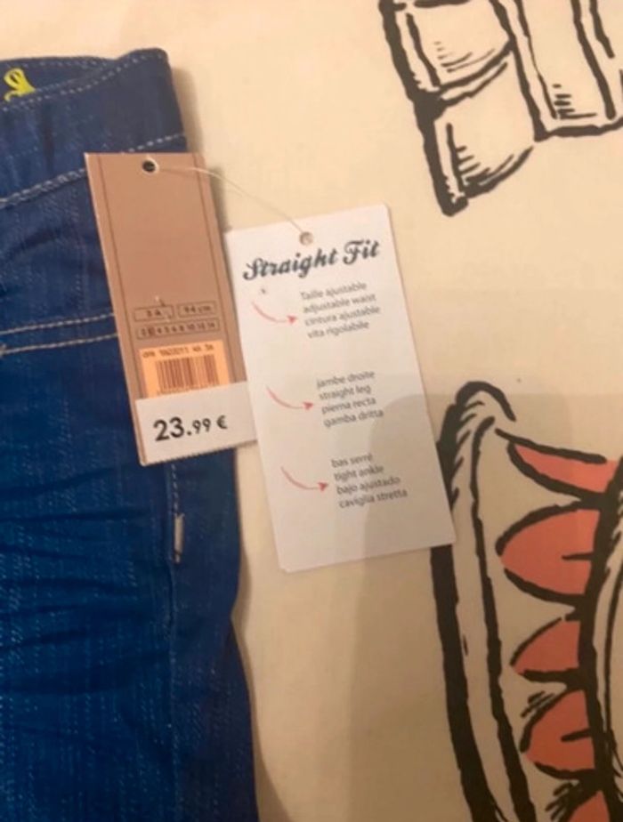 Jeans neuf fille pantalon - photo numéro 4