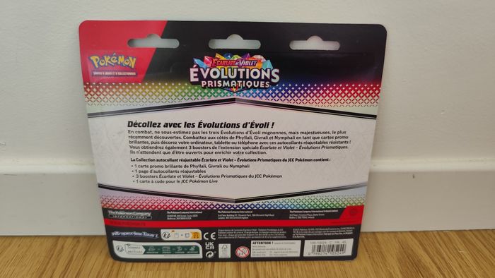 Tripack Carte Pokémon Évolution prismatique avec carte Promo Phyllali neuf scellé - photo numéro 2