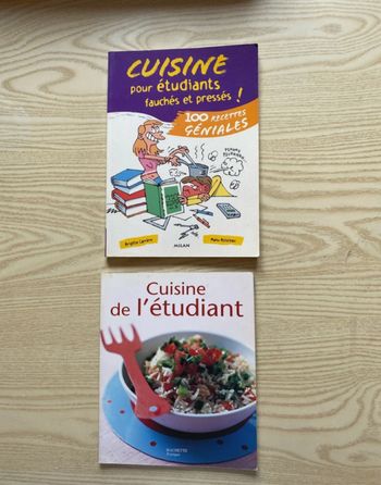 Lot livres cuisine étudiant